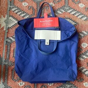 Acne Studios Baker 2Way Tote Bag With Gusset Men'S Navy Color Vintage Rare